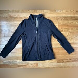 Talbots Black Full-Zip Sweater